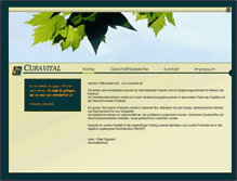 Tablet Screenshot of curavital.de